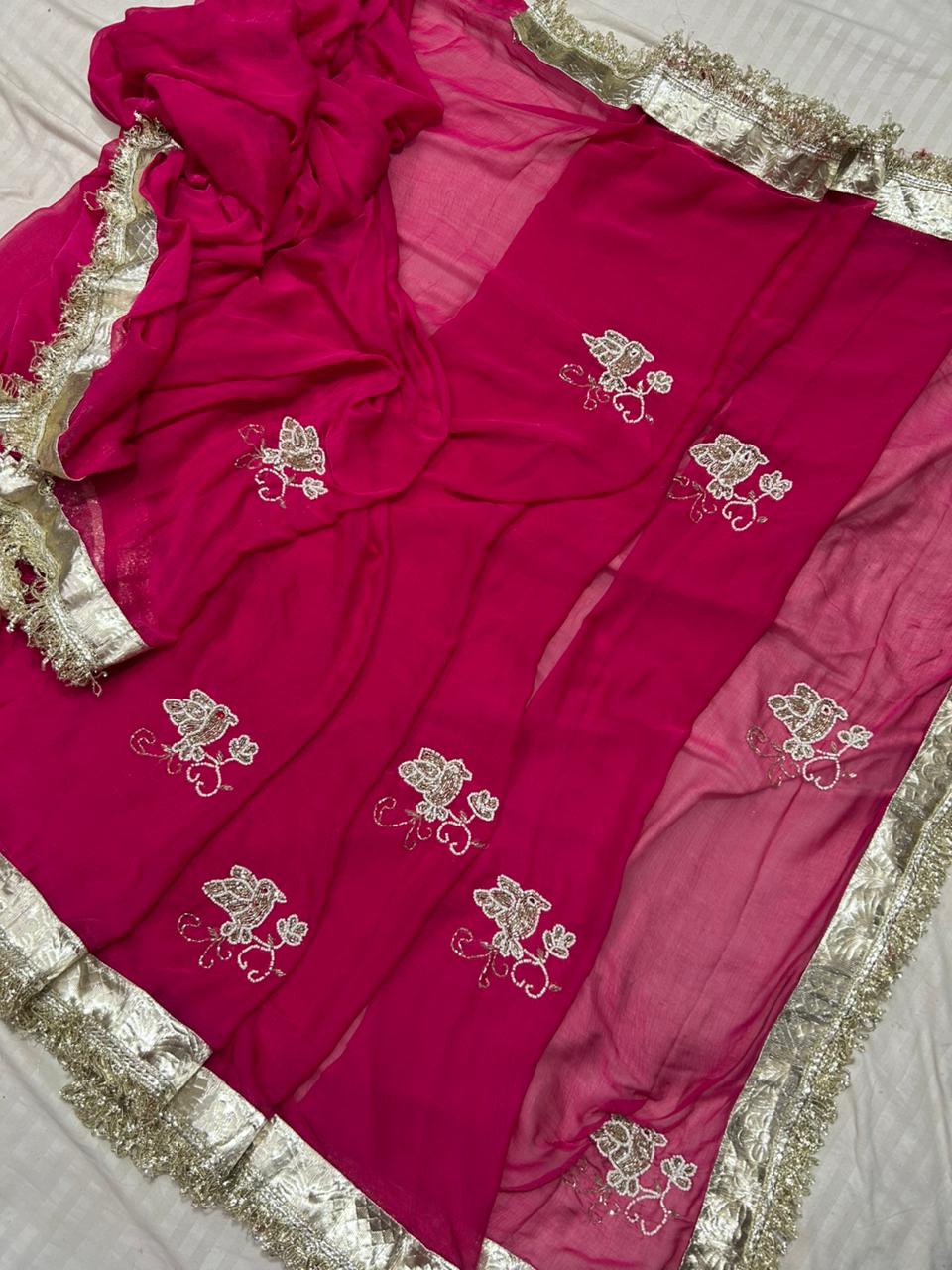 Najbeen chiffon sarees