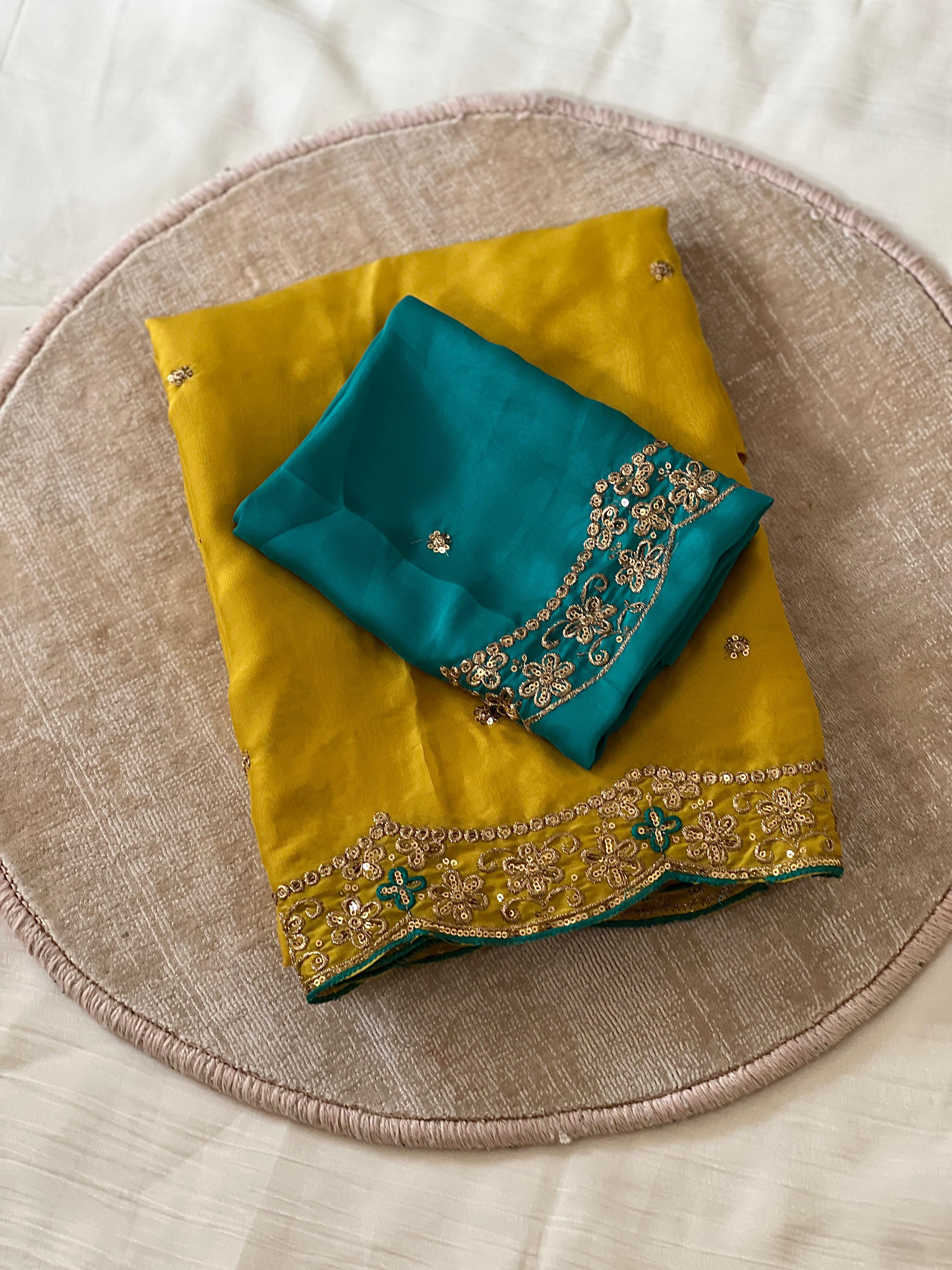 Embroidery saree