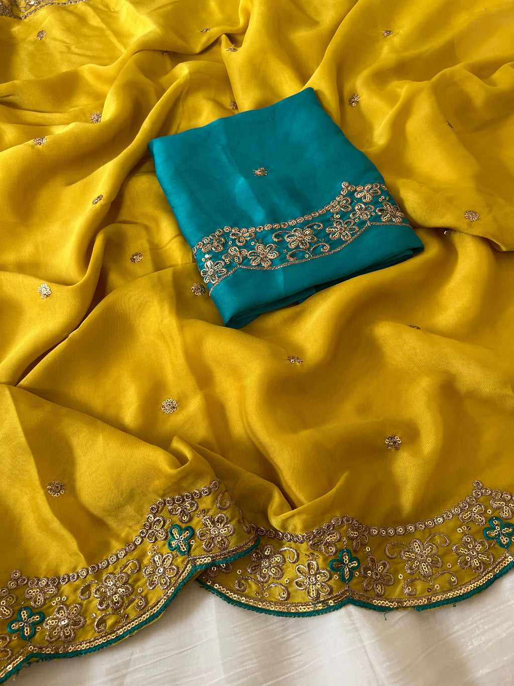 Embroidery saree