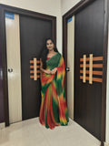 Multi colour chiffon sarees